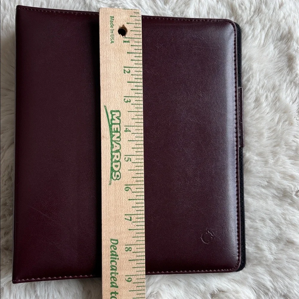Franklin Covey Original Classic 7-Ring Starter Binder Burgundy Vintage‎ MCM